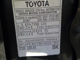 2010 TOYOTA COROLLA, GRAY, S MODEL, AT,   Z26340